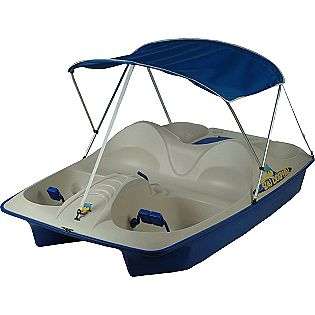 Seat Pedal Boat Blue With Canopy  Sun Dolphin Fitness & Sports 