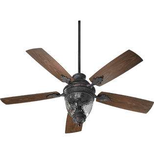 Quorum International 174525 944 3 Light Outdoor Ceiling Fan   Toasted 