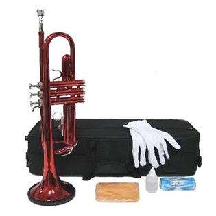 Merano Crystalcello WD415RD B Flat Red Trumpet with Case 