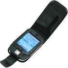 Amzer Leather Flip Type Case with Swivel Belt Clip For HTC Touch