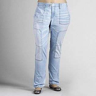 Plus Super Light Faded Jeans  Beverly Drive Clothing Womens Plus 