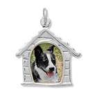 jewelryweb sterling silver dog house picture frame charm picture frame