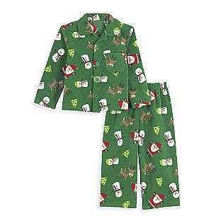 Toddler Boys 2 Piece Christmas Print Fleece Pajamas  Carters Baby 