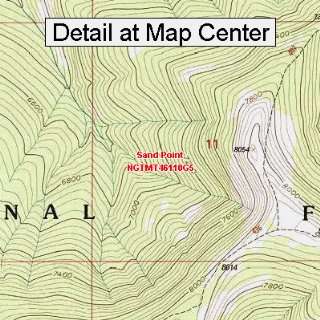 USGS Topographic Quadrangle Map   Sand Point, Montana (Folded 