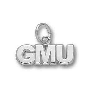  George Mason Patriots GMU 3/16 Charm   Sterling Silver 