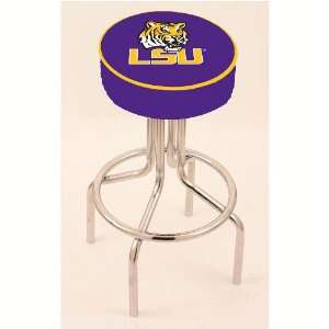 LSU Tigers 30 Tulip base Swivel Bar Stool with 4 Thick Seat 