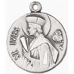 St. Ives Sterling Silver Medal with 18 Inch Chain