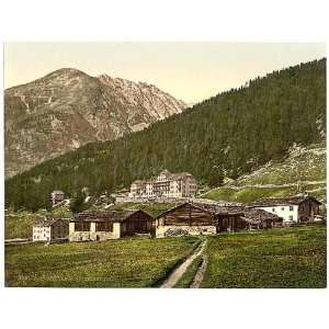 Photochrom Reprint of Sulden Hotel, Sulden, Tyrol, Austro Hungary 