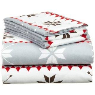 Pinzon 160 Gram Printed Cotton Flannel Twin Sheet Set, Swiss Bliss 