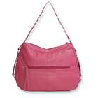 goldia Pink Leather Studded Hobo Bag
