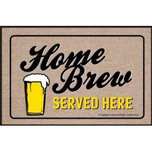   Home Brew Served Here Humorous Durable Doormat Patio, Lawn & Garden