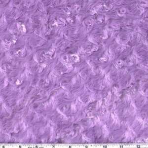  60 Wide Minky Swirl Faux Fur Lavender Fabric By The Yard 