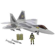 True Heroes F 22 Raptor Jet   Grey   Toys R Us   