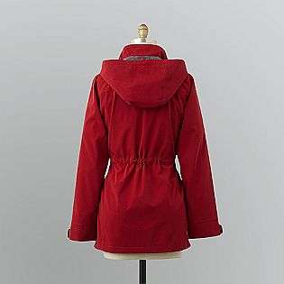Womens Hooded Spring Jacket  Jaclyn Smith Clothing Womens Outerwear 