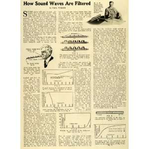  1927 Article Scientific Explanation Sound Waves Filtered 