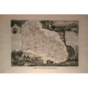  Antique Map of France, 1849