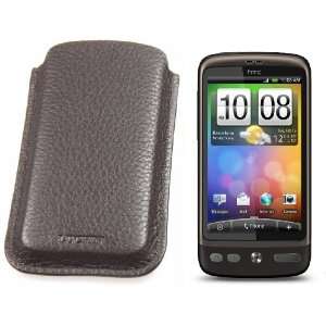    Case for HTC Desire   Granulated Cow Leather   Brown Electronics