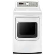 Samsung 7.4 cu. ft. Gas Steam Dryer, White 