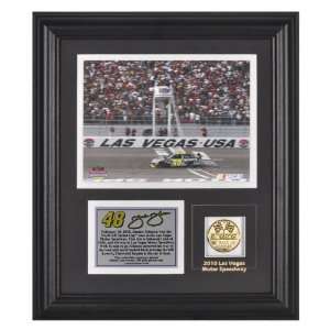  Johnson 2010 Shelby American Framed 6x8 Photograph with Race Winner 