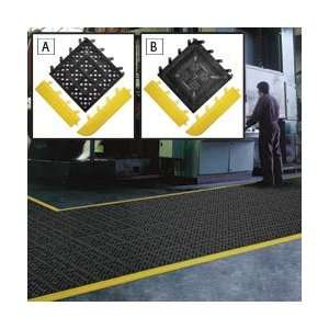 Anti Fatigue Mat Tiles/Ergonomic Flooring   Black  