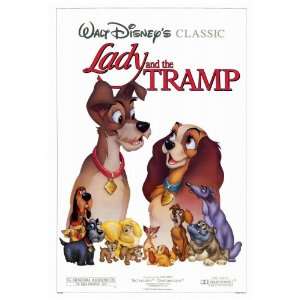  Lady and the Tramp   Movie Poster   27 x 40