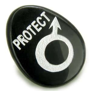  Boyfriend Male Lucky Man Symbol Protect Amulet Black Onyx 