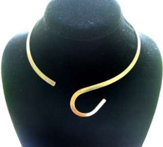 New Brass S Loop Collar Choker Necklace Wire  