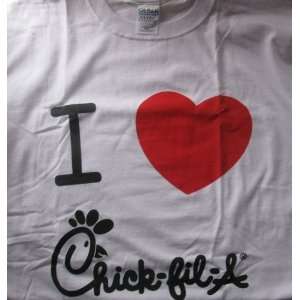  Chick Fil A T Shirt  I Heart Chick fil a Size XXXL 