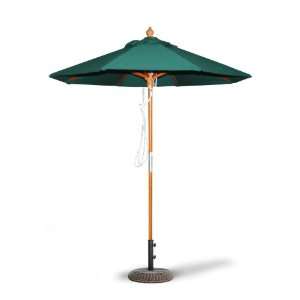    6 Hardwood Market Umbrella, Hunter Green Patio, Lawn & Garden