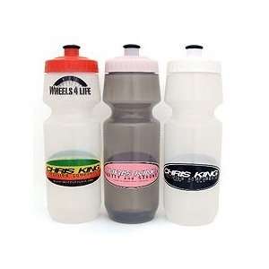  Chris King Water Bottle 28oz; Clear with White Lettering 