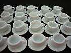 1cm. White Mini 20 Coffee Cup&20Saucer Dollhouse Miniatures Ceramic 