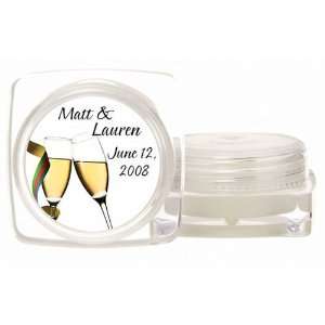  Wedding Favors Champagne Toast Personalized Large Lip Balm 