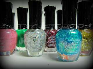   Lot KLEANCOLOR Holographic Neon Chunky Holo Nail Polish Lacquer  
