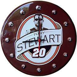 NASCAR Collectible Clock Tony Stewart #20, Racing, NEW 758060010810 