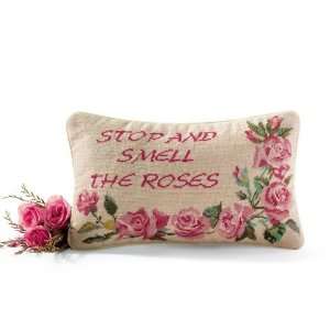 Smell the Roses Word Pillow 