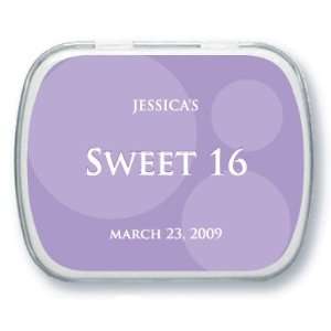  Modern Dots Candy Tins Personalized Sweet 16 Favors 