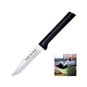  Regular paring knife with black handle and 3 1/4 blade 