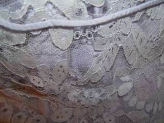   Vintage Lilac Lace Dress Party Evening Womens Clothing Size L  
