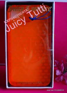 RARE Juicy Couture ORANGE JC CREST Logo CANDY Gelli Jelly Iphone 4 4S 