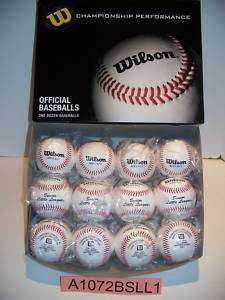 Wilson A1072BSLL1 Senior League Baseballs (Per Dozen)  