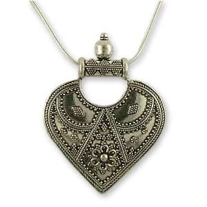  Sterling silver pendant necklace, Mighty Heart Jewelry