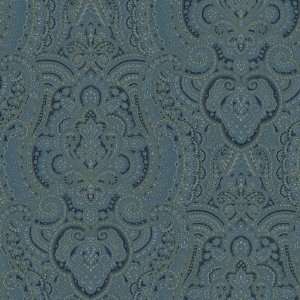   By Color Metallic Damask Swirl Wallpaper BC1581871