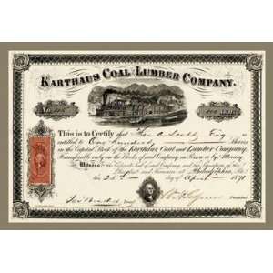 Exclusive By Buyenlarge Karthus Coal and Lumber Company 12x18 Giclee 