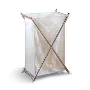   Laundry Center/Hamper with Chrome Plated Frame Storage