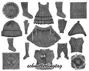 Victorian Knitting Pattern Book Quilts Stockings c1895  