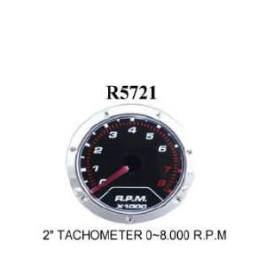 Racing Power R5721 2 Tachometer 0~8.000 R.P.M