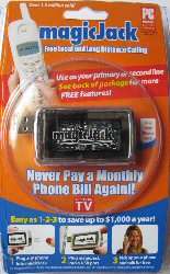 New MagicJack USB Phone Jack +1 Year Magic Jack Service  