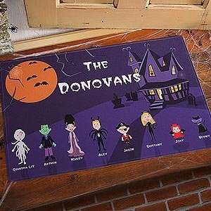  Personalized Door Mat   Halloween Character Collection 