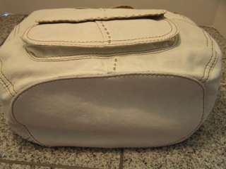NWT LUCKY BRAND WHITE LEATHER LARGE CROSSROADS BUCKET CROSS BODY 