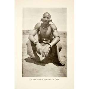 com 1929 Print Africa Native Tribesman Earlobe Distention Stretching 